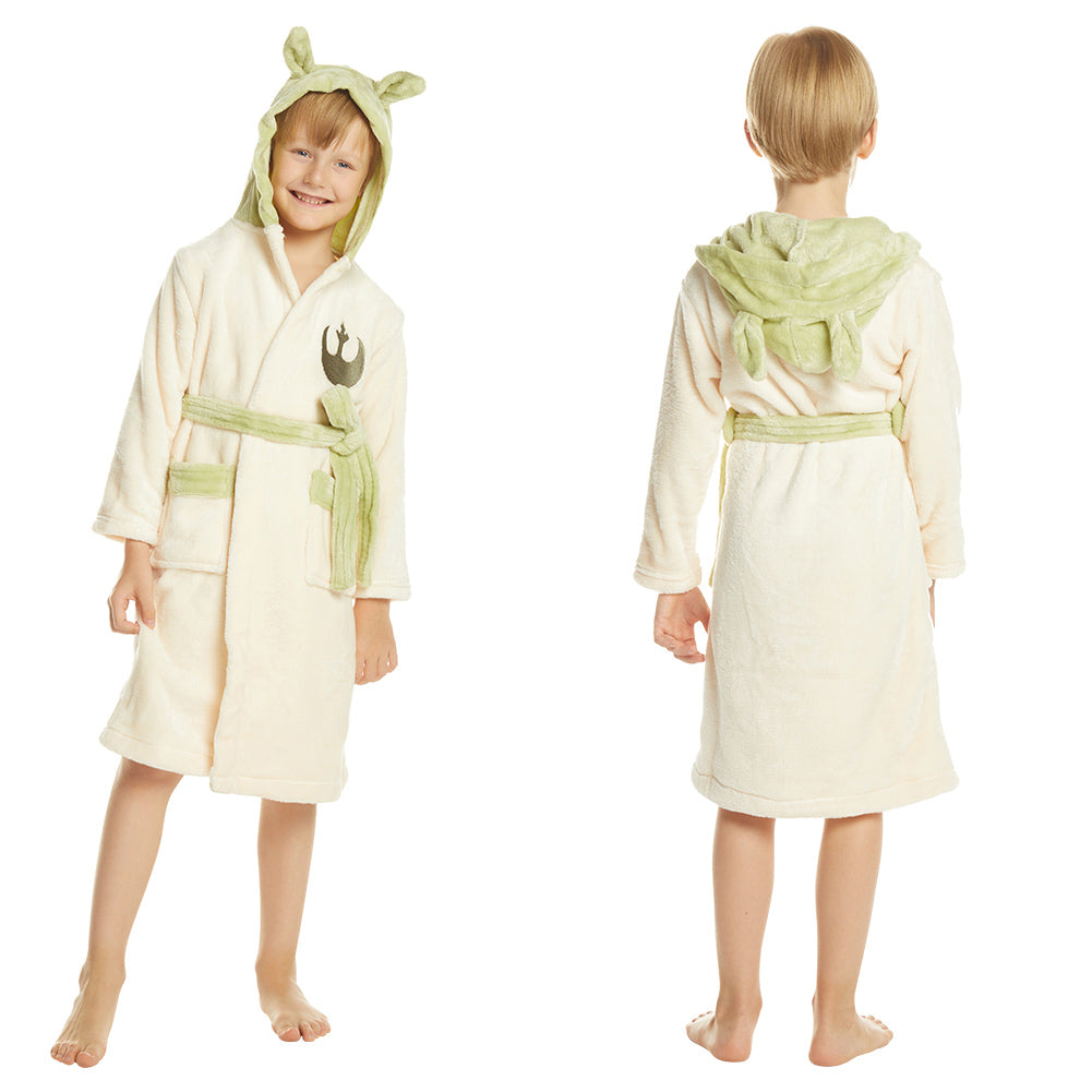 Kinder Yoda Jedi Öhre Fleece Badenmantel Jugendliche Kind Robe