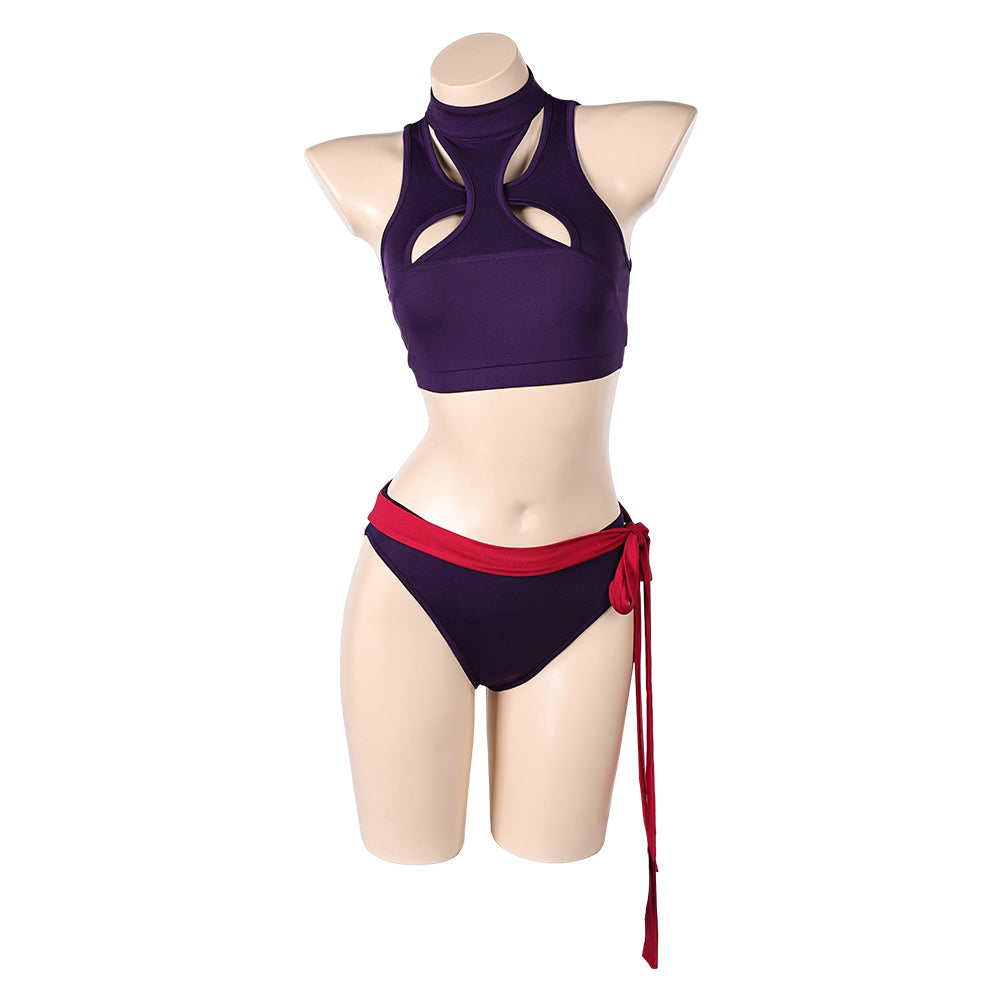 Psylocke Badeanzug lila Bademode Cosplay Outfits