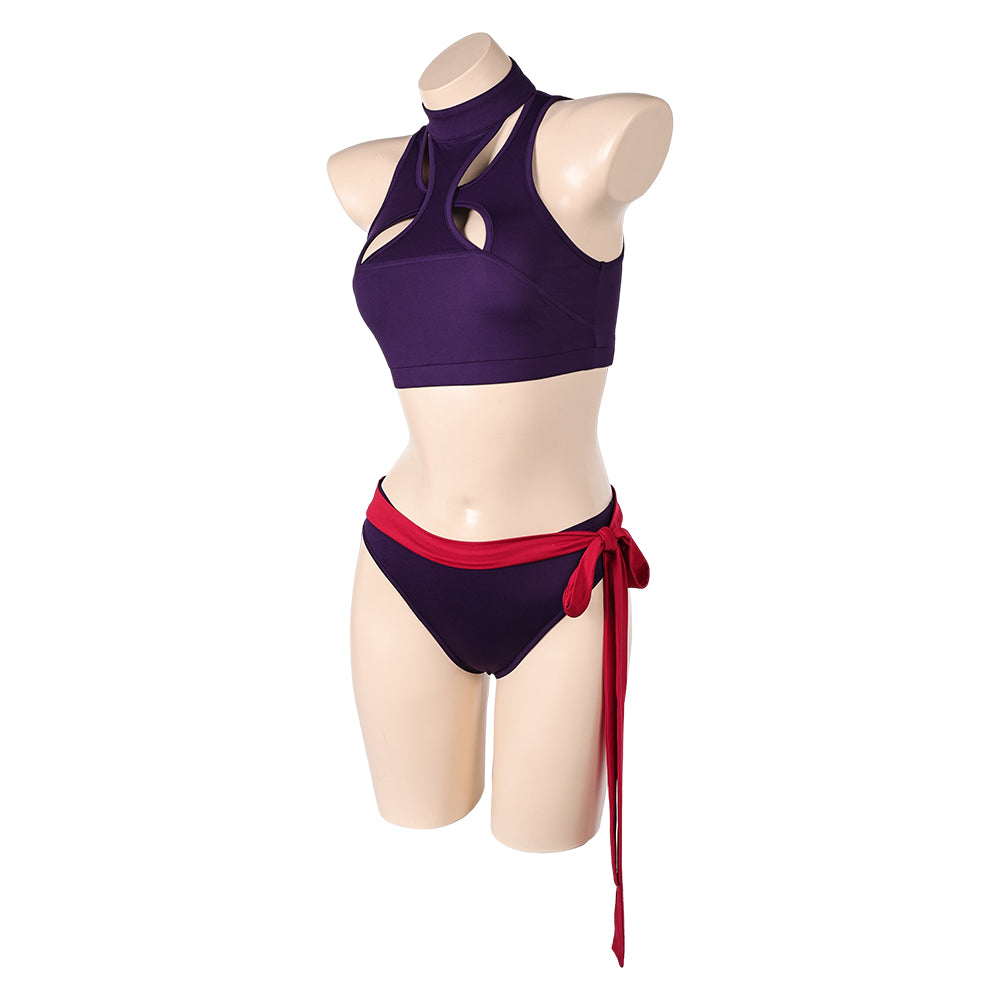 Psylocke Badeanzug lila Bademode Cosplay Outfits