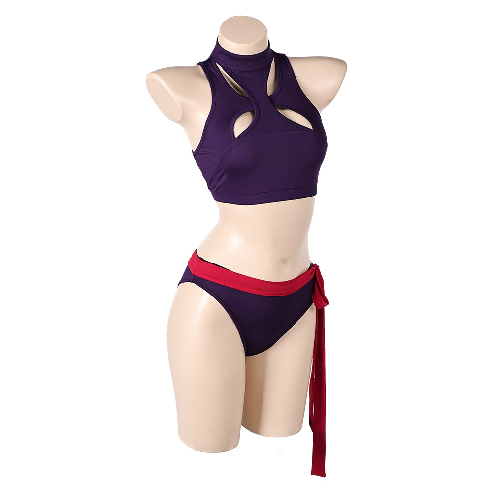 Psylocke Badeanzug lila Bademode Cosplay Outfits