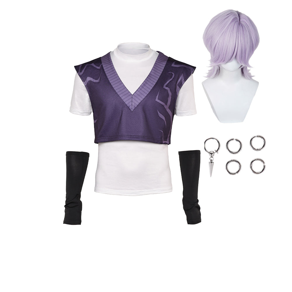 Mystery Saja Shirt Demon Hunters Saja Boys Mystery Saja Cosplay Outfits