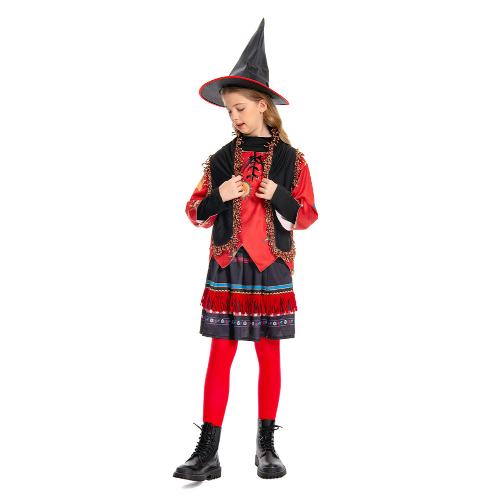 Hocus Pocus Dani Dennison Kinder Mädchen Kostüm Halloween Karneval Kostüm Set