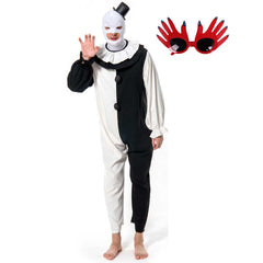 Terrifier 2 Art the Clown Cosplay Kostüm Outfits Halloween Karneval Jumpsuit