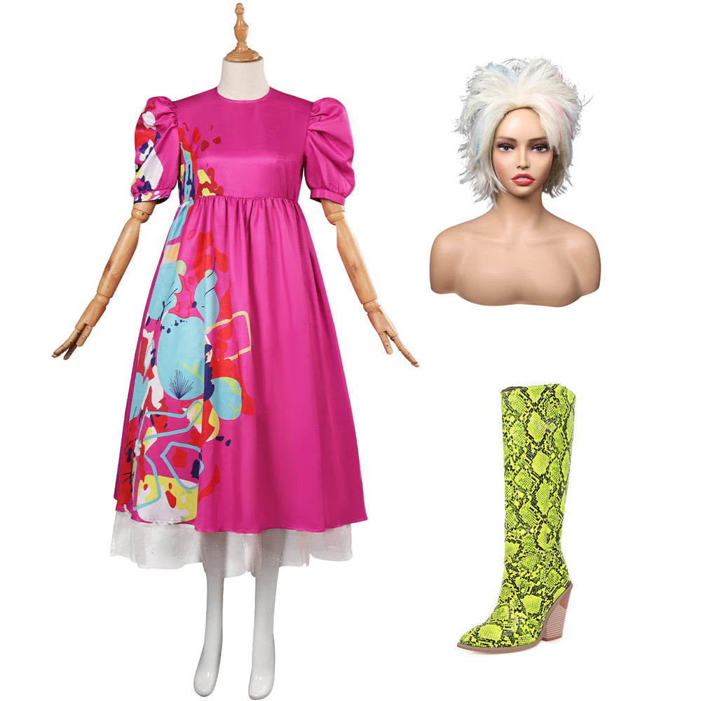 Barbie 2023 Weird Barbie Kate McKinnon Cosplay Kostüm Halloween Karneval Outfits