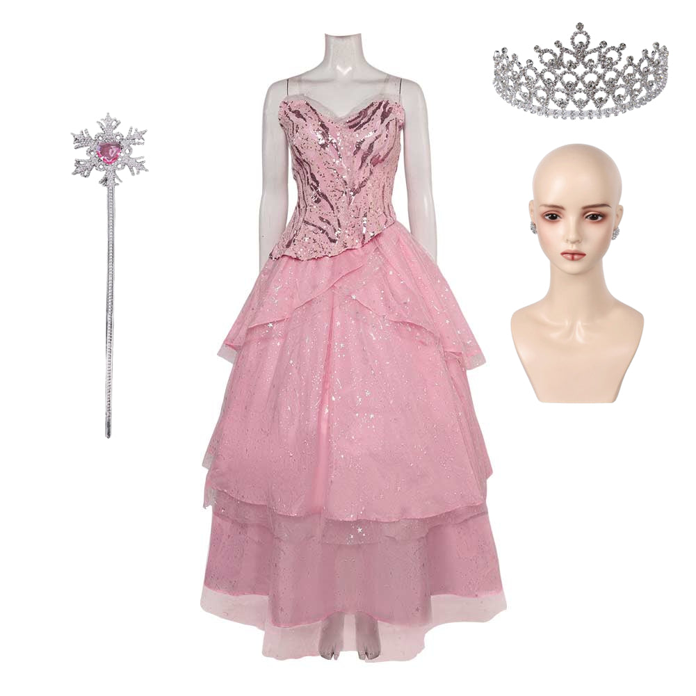 Glinda rosa Kleid Wicked Cosplay Outfits Mottoparty