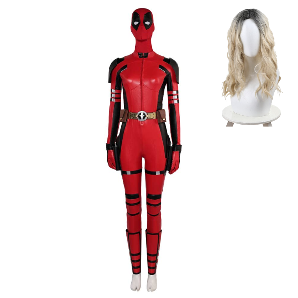 Deadpool & Wolverine weblich Deadpool Lady Deadpool Wanda Wilson Jumpsuit Cosplay Kostüm