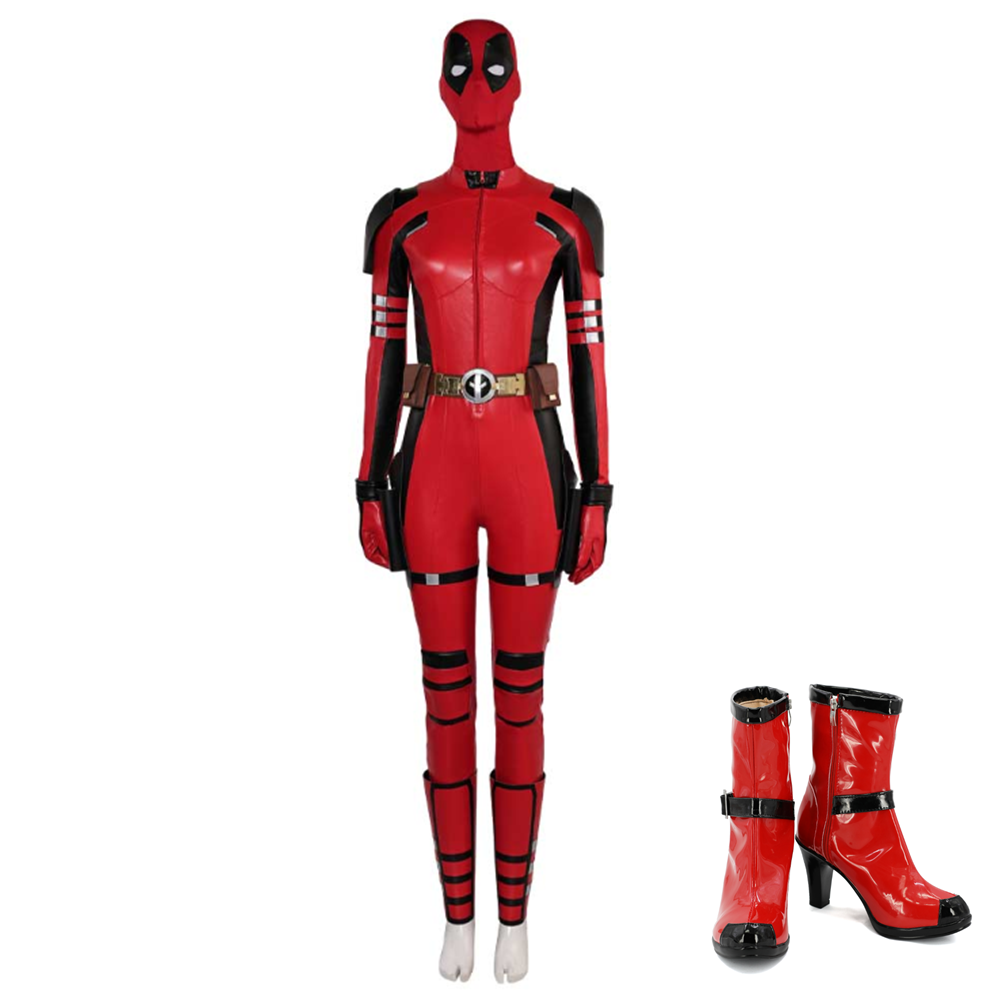 Deadpool & Wolverine weblich Deadpool Lady Deadpool Wanda Wilson Jumpsuit Cosplay Kostüm