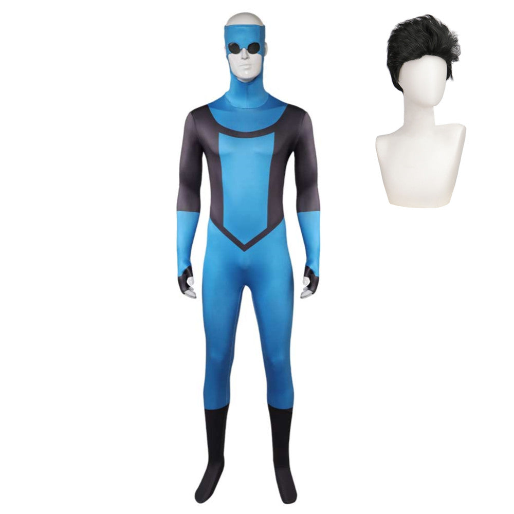Mark Grayson Invincible blau Jumpsuit Cosplay Outfits