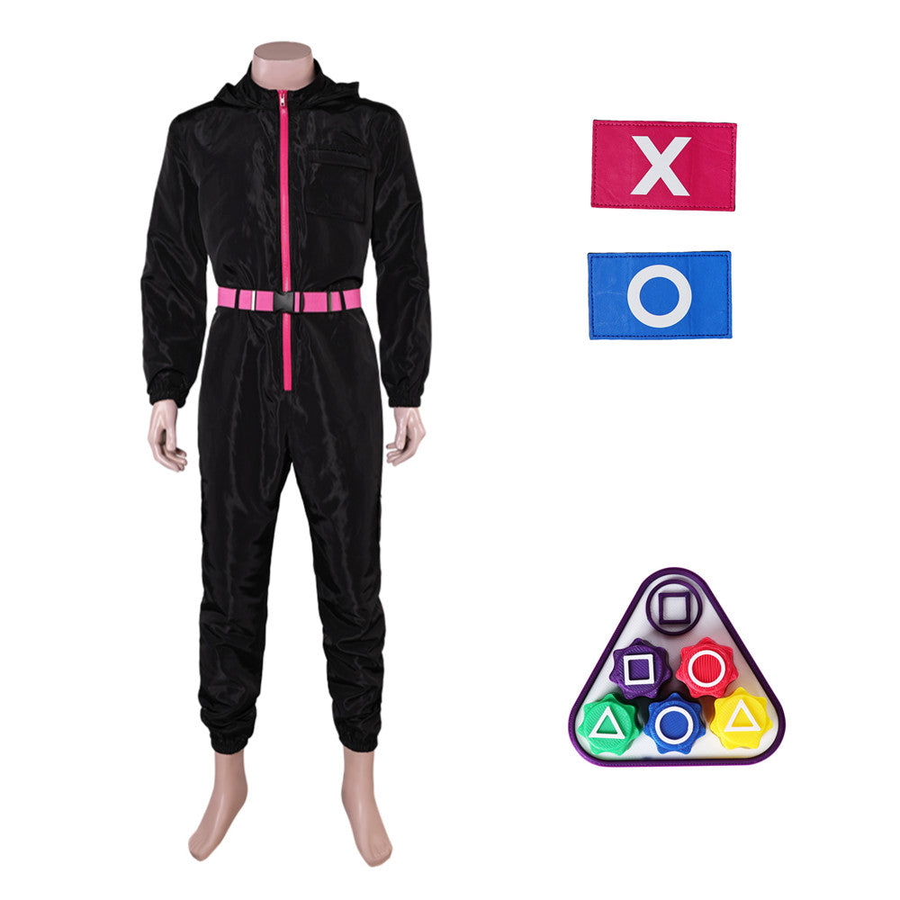 Squid Game 2 schwarz Jumpsuit Cosplay Kostüm
