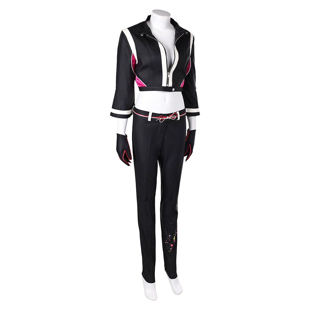 Fatal Fury: City of the Wolves Mai Shiranui schwarz Cosplay Kostüm Set