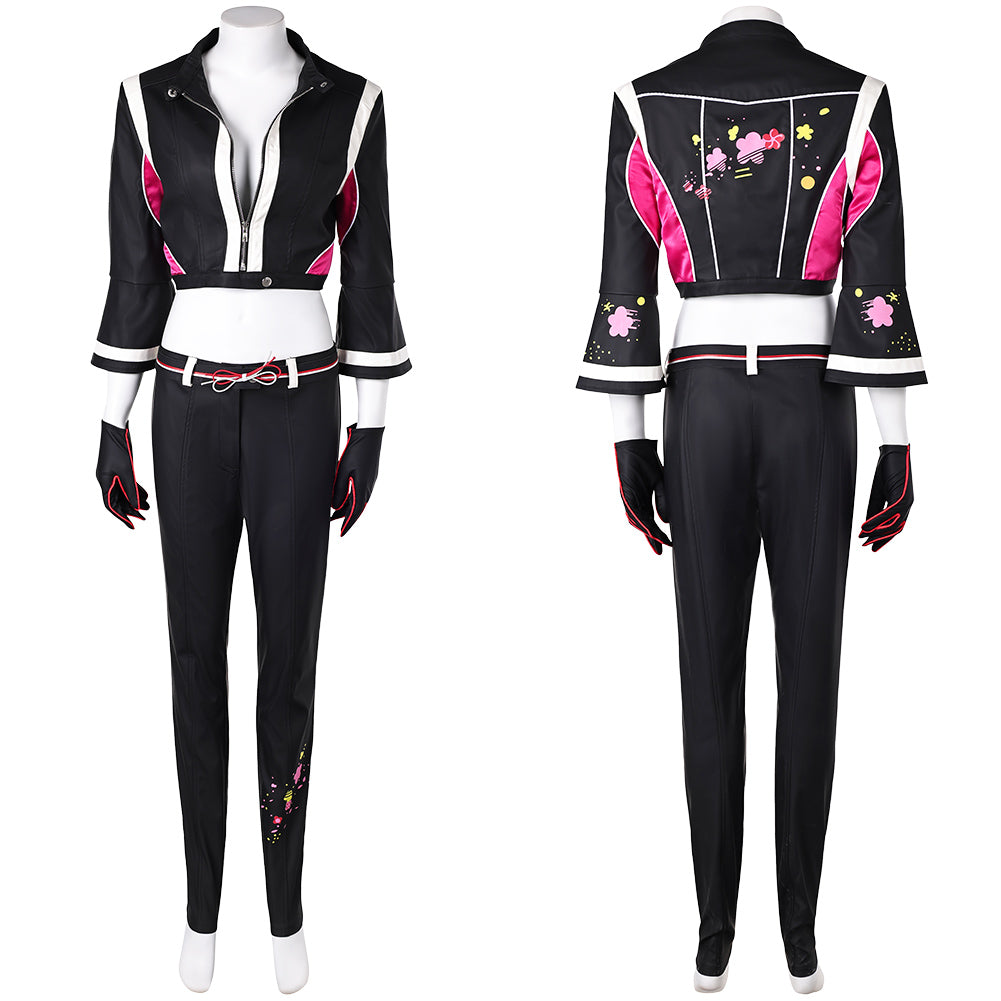 Fatal Fury: City of the Wolves Mai Shiranui schwarz Cosplay Kostüm Set
