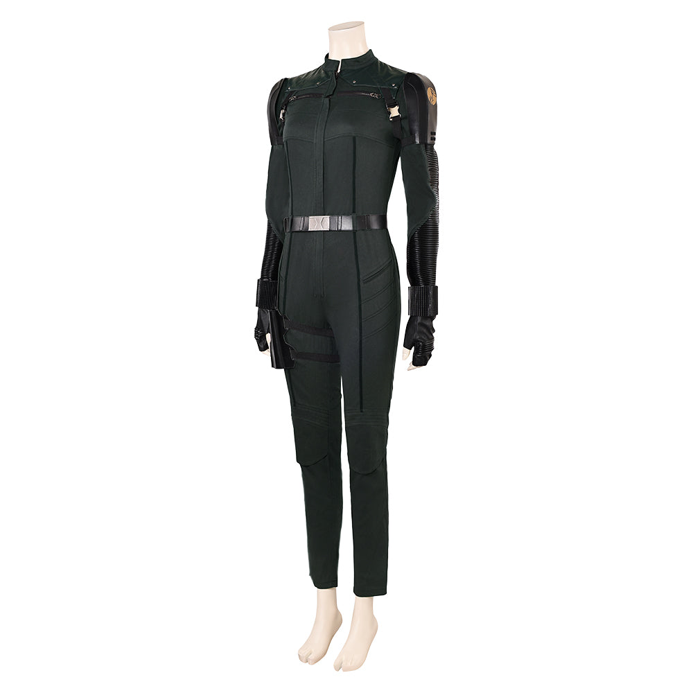 Thunderbolts 2025 Yelena Belova schwarz Kostüm Cosplay Halloween Karneval Outfits