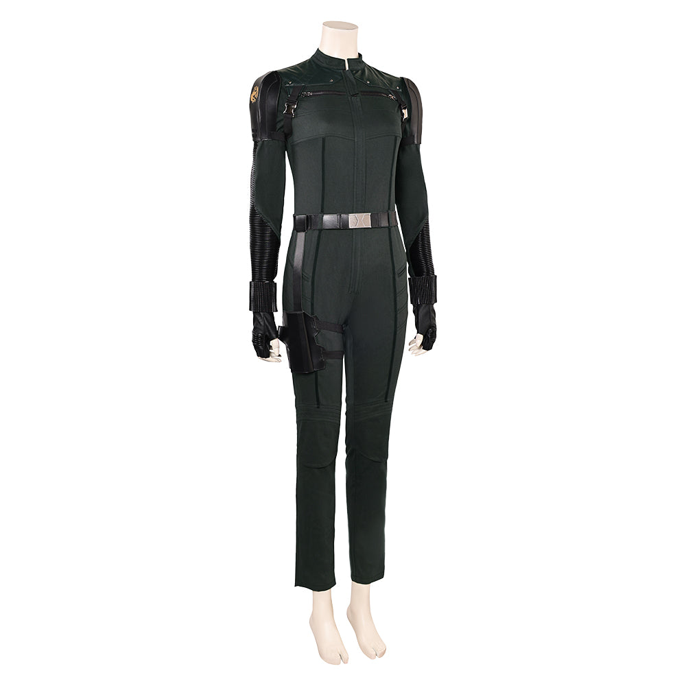 Thunderbolts 2025 Yelena Belova schwarz Kostüm Cosplay Halloween Karneval Outfits