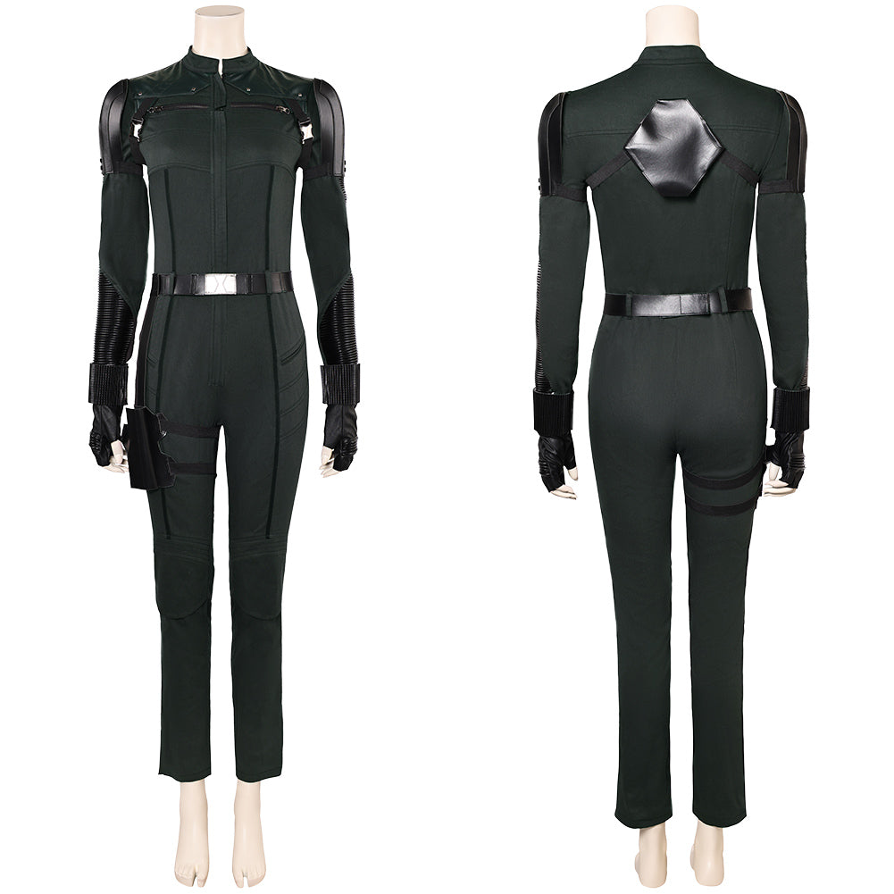 Thunderbolts 2025 Yelena Belova schwarz Kostüm Cosplay Halloween Karneval Outfits