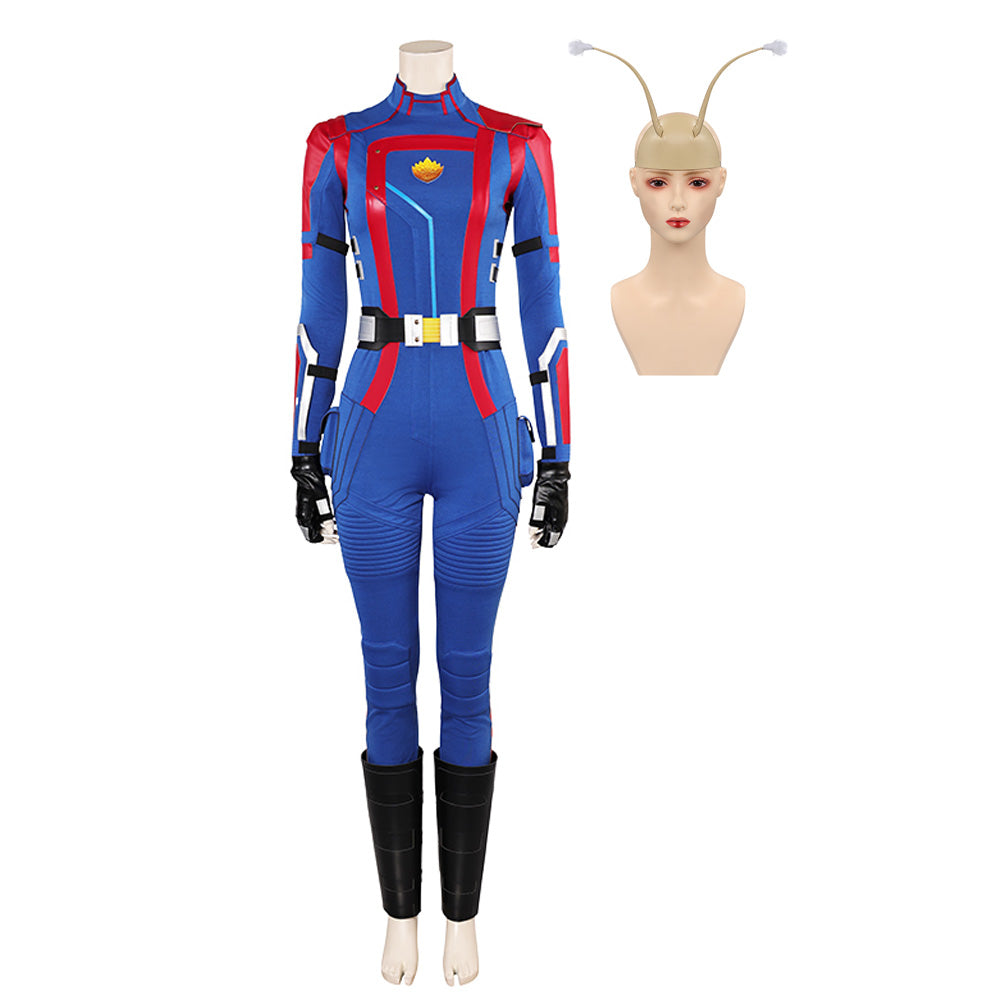Mantis blau Jumpsuit Mantis Cosplay Kostüm