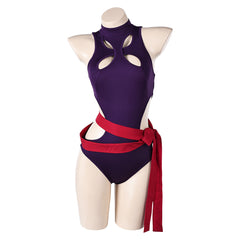 Psylocke Badeanzug lila Bademode Cosplay Outfits