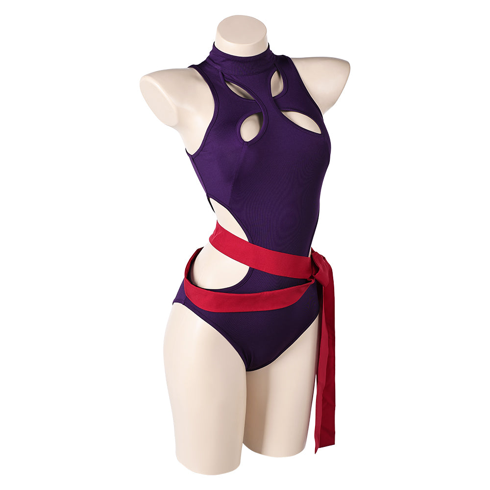 Psylocke Badeanzug lila Bademode Cosplay Outfits