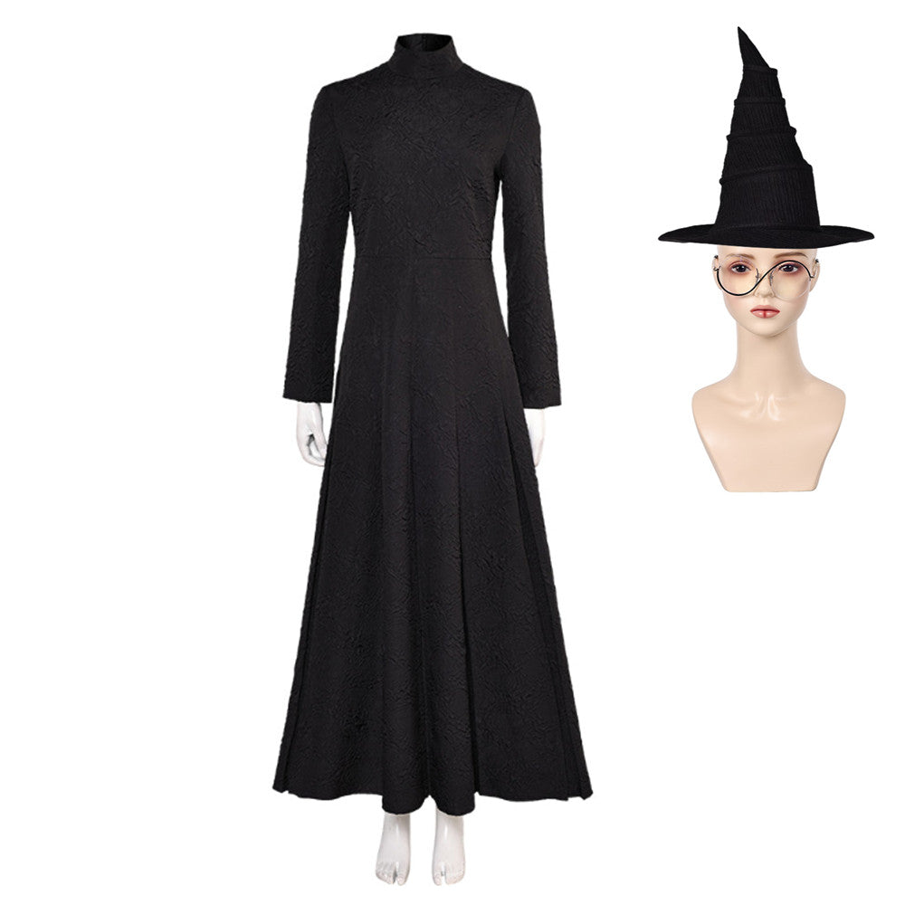 Hexe Elphaba schwarz Kostüm Wicked Elphaba Cosplay Outfits