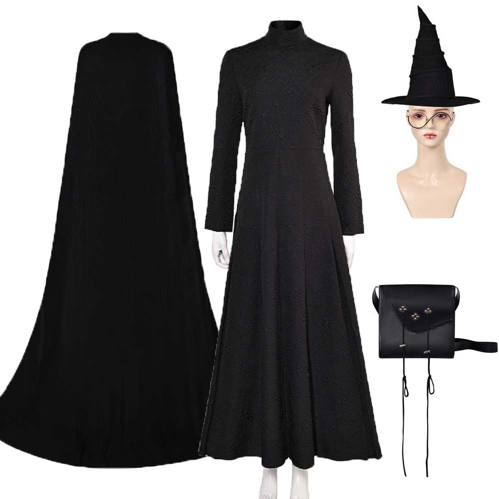 Hexe Elphaba schwarz Kostüm Wicked Elphaba Cosplay Outfits