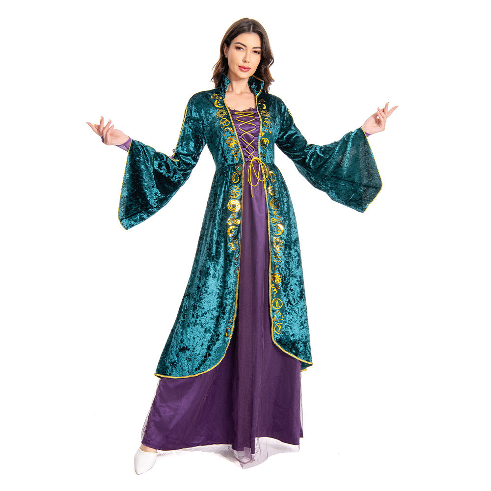 Hocus Pocus Winifred Sanderson Horror Film Damenkleid Cosplay Kostüm