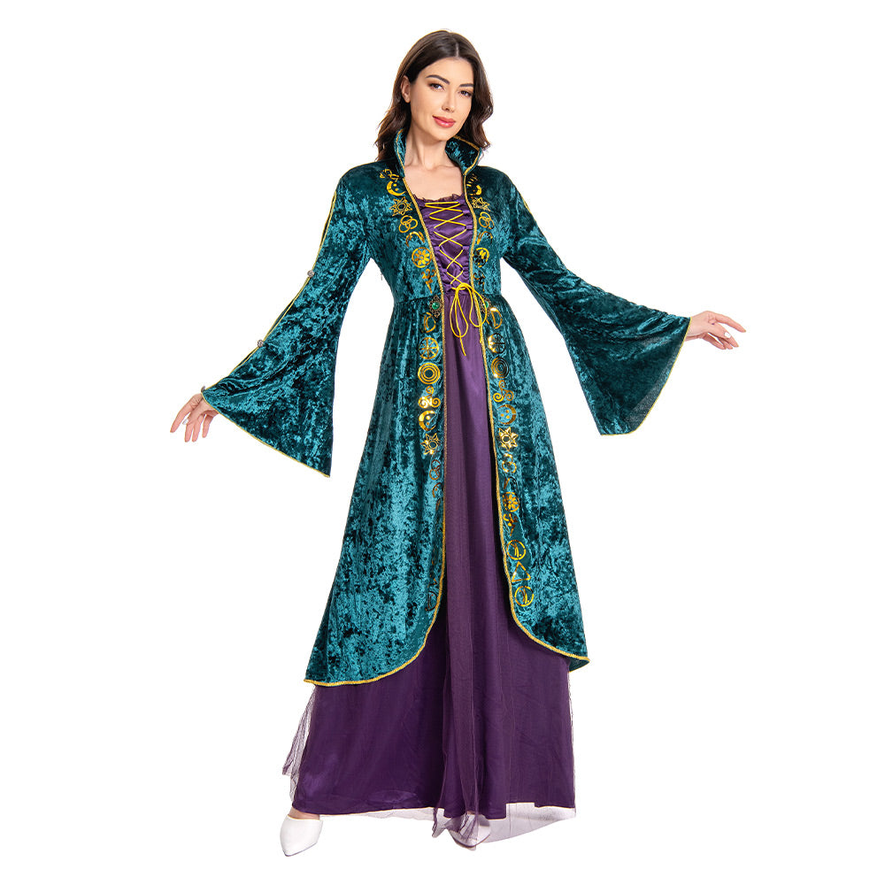 Hocus Pocus Winifred Sanderson Horror Film Damenkleid Cosplay Kostüm