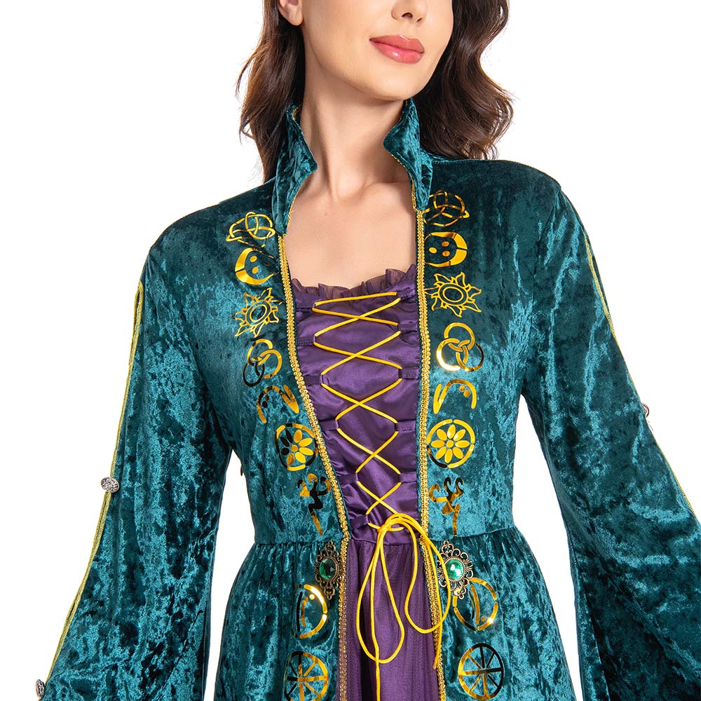 Hocus Pocus Winifred Sanderson Horror Film Damenkleid Cosplay Kostüm