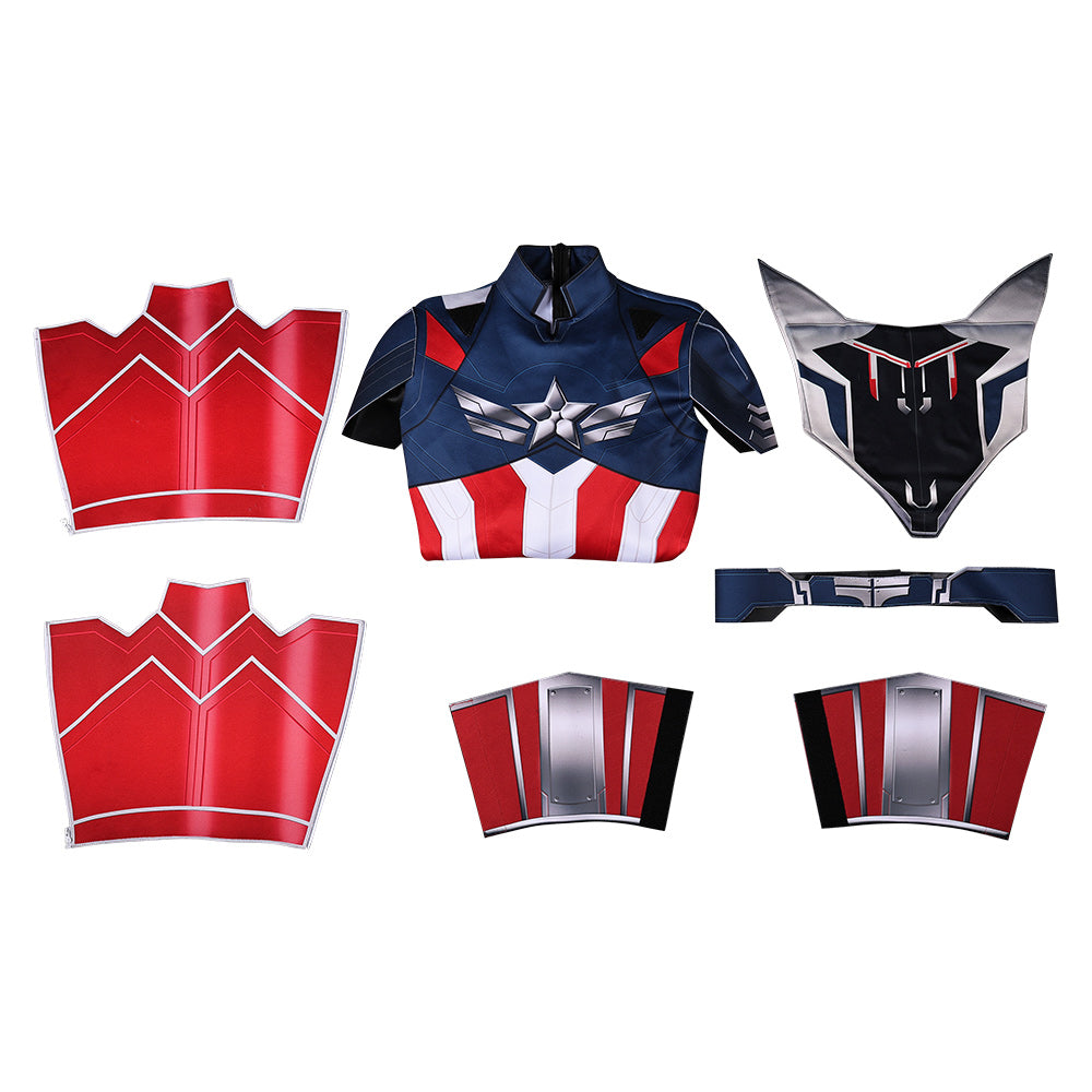 Captain America 2025 Brave New World Sam Wilson Captain America Cosplay Outfit Kostüm