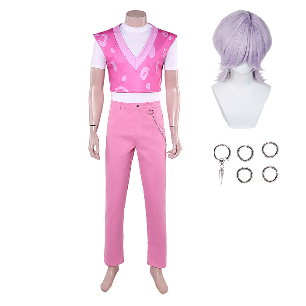 Mystery Saja rosa Kostüm Set K-Pop: Demon Hunters Saja Boys Mystery Saja Outfits