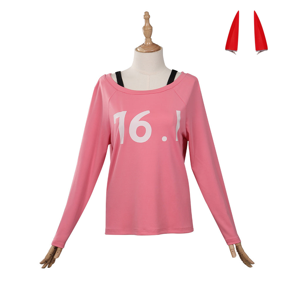 Chensou Man Makima/Power rosa T-Shirt Cosplay Kostüm