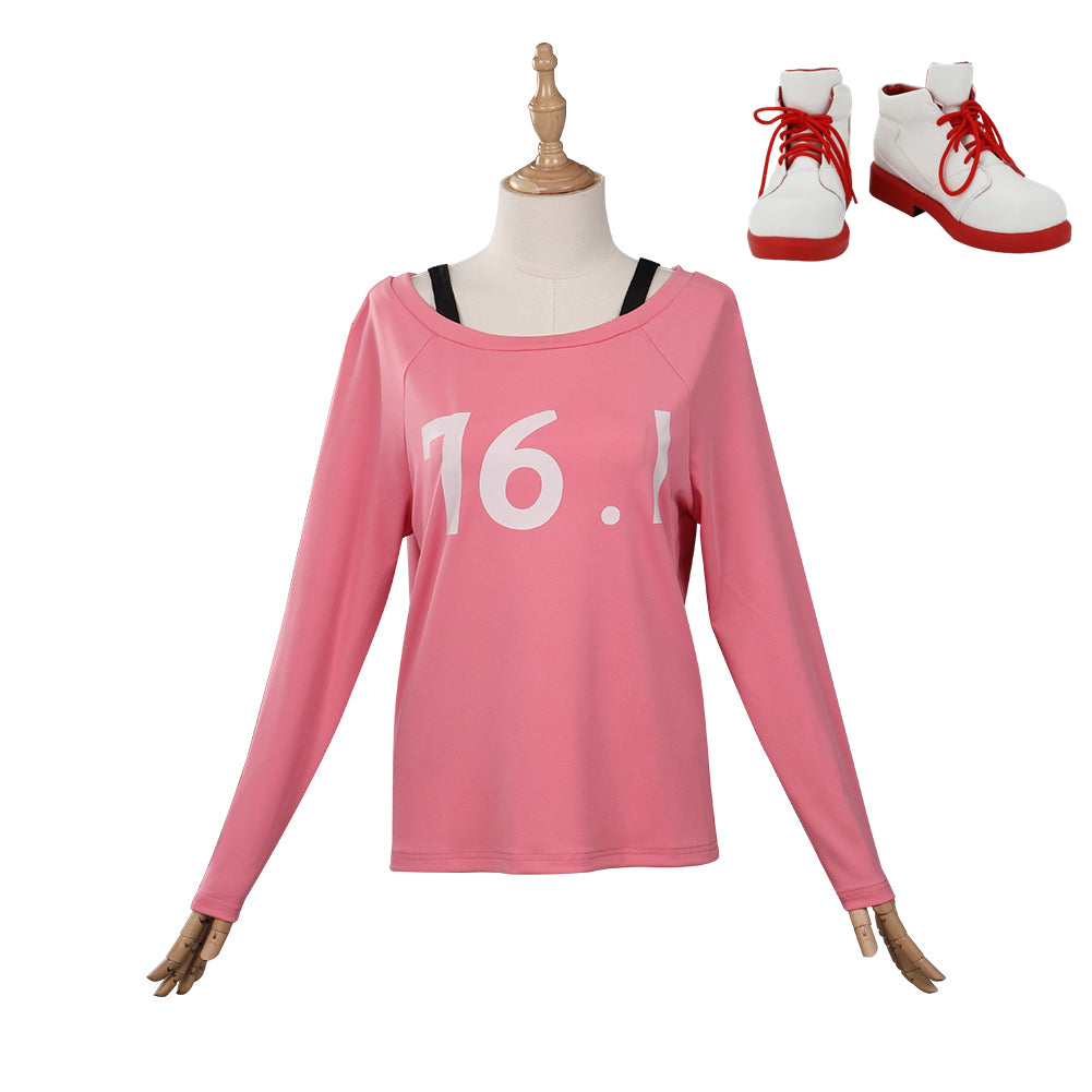 Chensou Man Makima/Power rosa T-Shirt Cosplay Kostüm