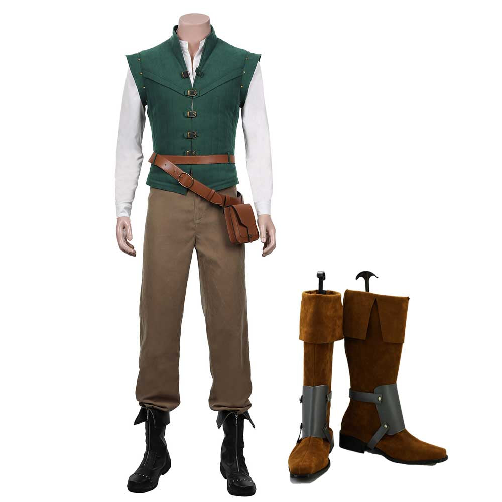 Flynn Rider Kostüm Tangled Eugene Fitzherbert Cosplay Halloween Karneval Kostüm