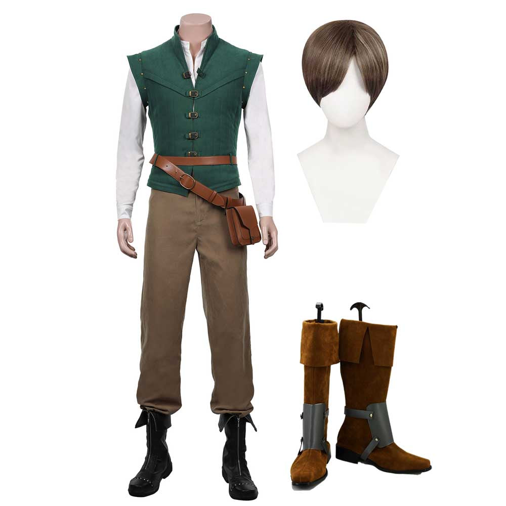 Flynn Rider Kostüm Tangled Eugene Fitzherbert Cosplay Halloween Karneval Kostüm