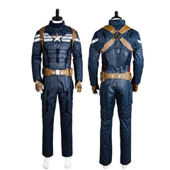 Captain America 2 Winter Soldier The Return of the First Avenger Steve Rogers Uniform Outfit Cosplay Kostüm