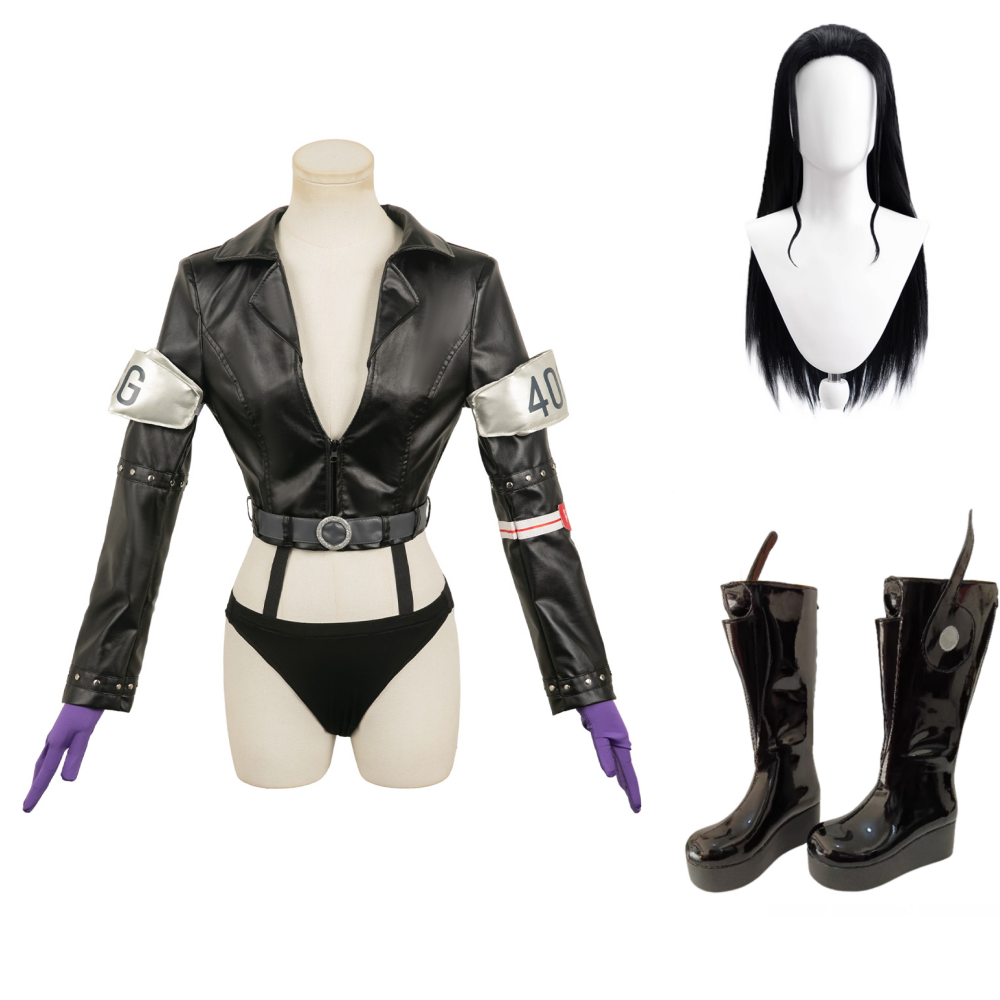 Nico Robin Egghead Arc schwarz Kostüm Set One Piece Nico Outfits