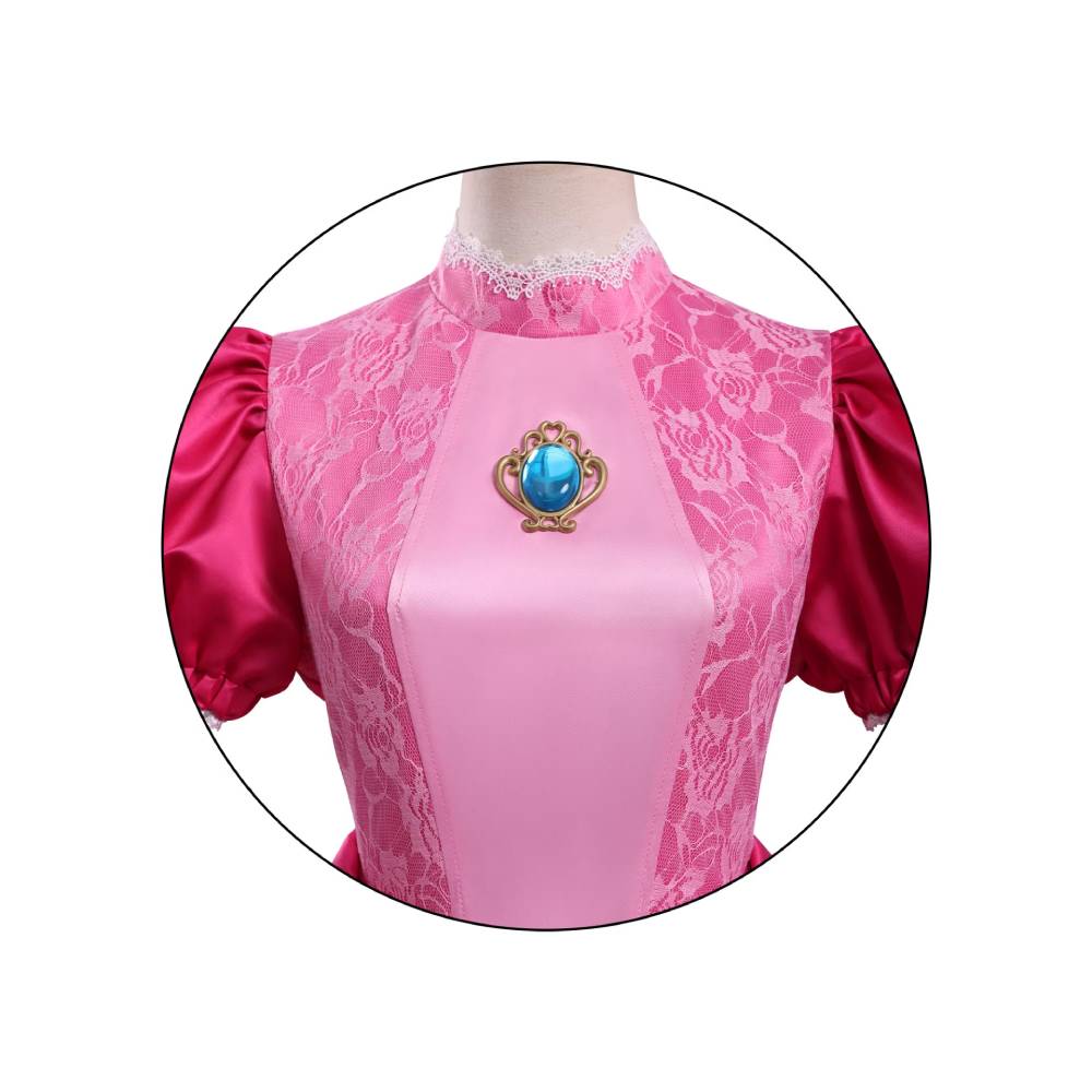 Prinzessin Peach Kleid The Super Mario Bros. Movie Peach Kostüm Outfits