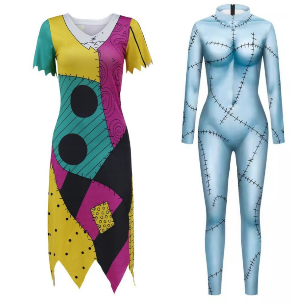Sally Kostüm Set The Nightmare Before Christmas Sally Outfit