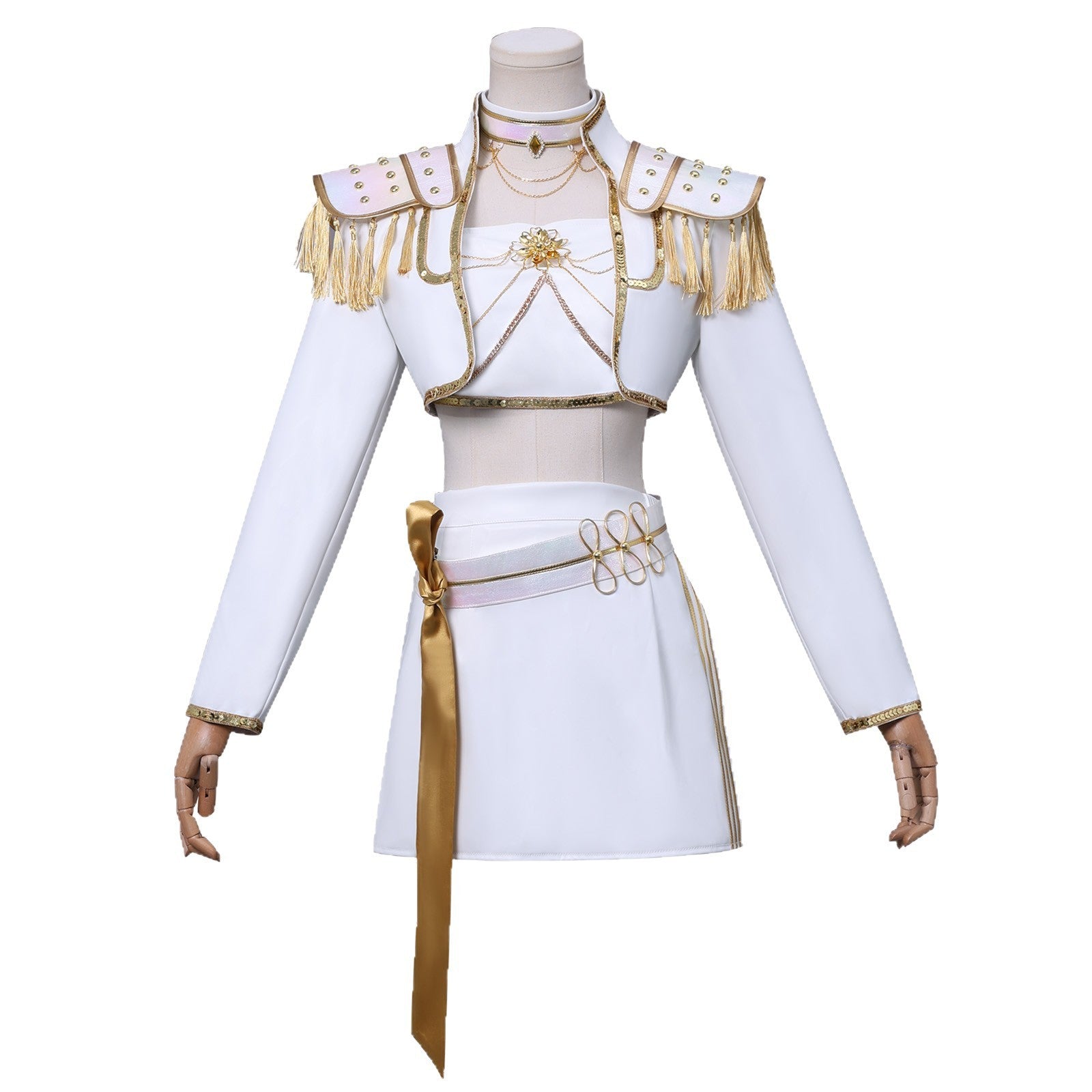 Mira weiß Kostüm KPop Demon Hunters HUNTRIX Mira weiß Cosplay Outfits
