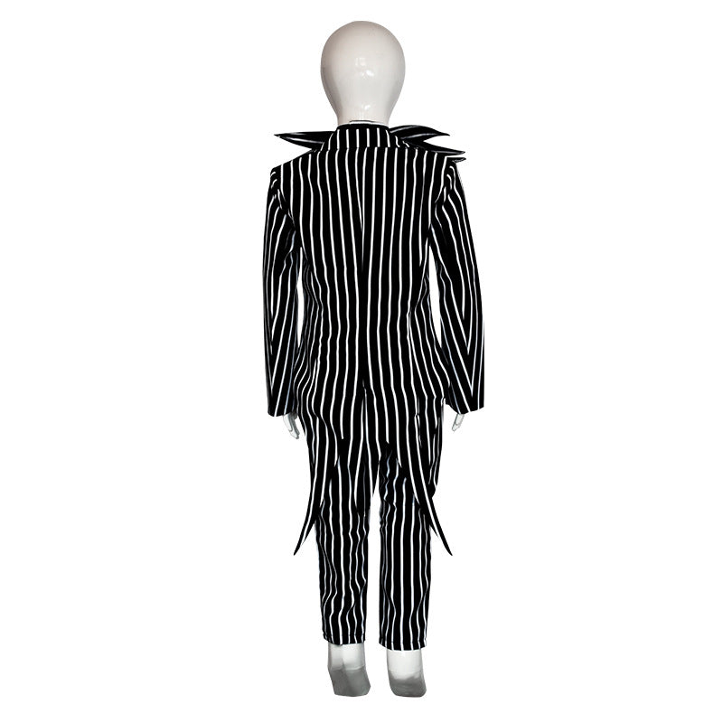 Kinder The Nightmare Before Christmas Jack Skellington Cosplay Kostüme Uniformen Halloween Karneval Anzug