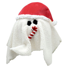 27 cm Weihnachten Ghost mit Weihnachtsmütze Plüschtier Puppe als Geschenk Dekoration