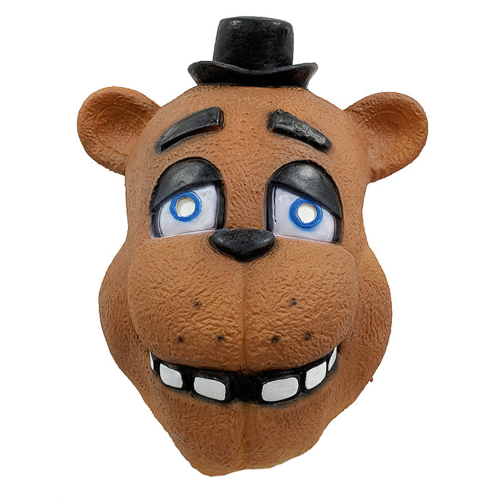 FNAF Latex Maske Five Nights at Freddy's Freddy Kopfbedeckung Cosplay Requisite