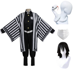 Blade of Demon Destruction Obanai Iguro Cosplay Kostüm Kimono