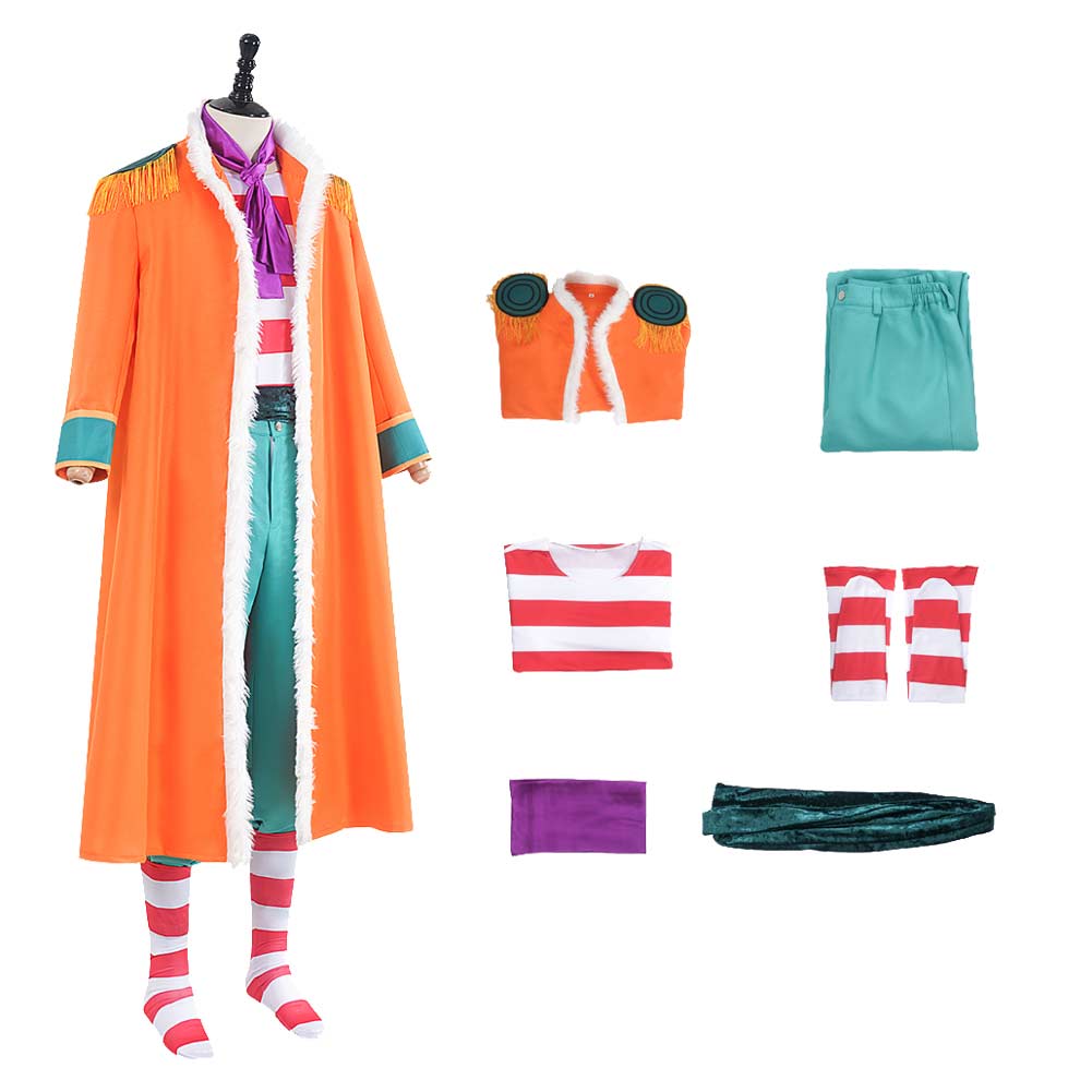 Buggy One Piece Serie Cosplay Kostüm Outfits