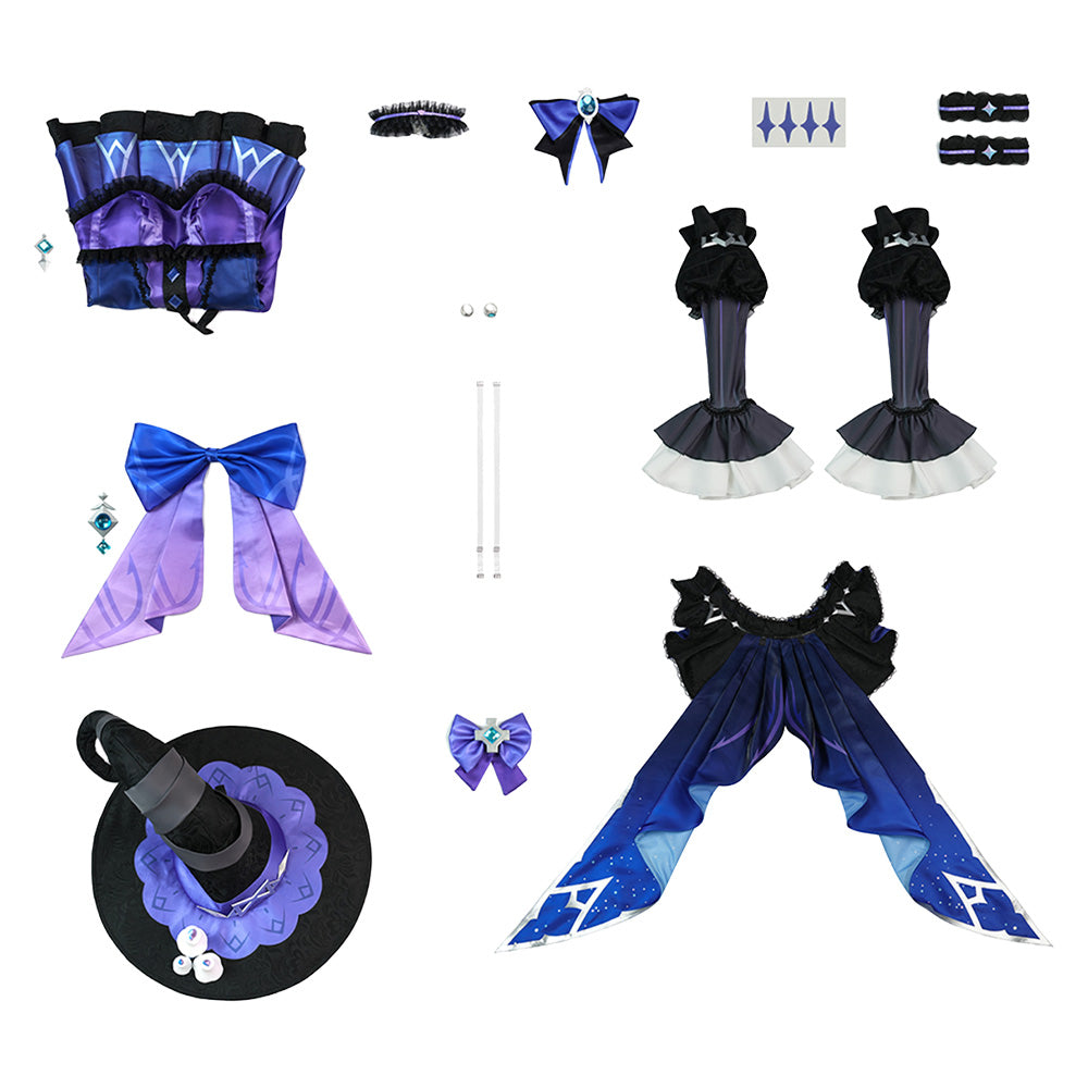 Clorinde Cosplay Genshin Impact Kostüm Halloween Karneval Outfits