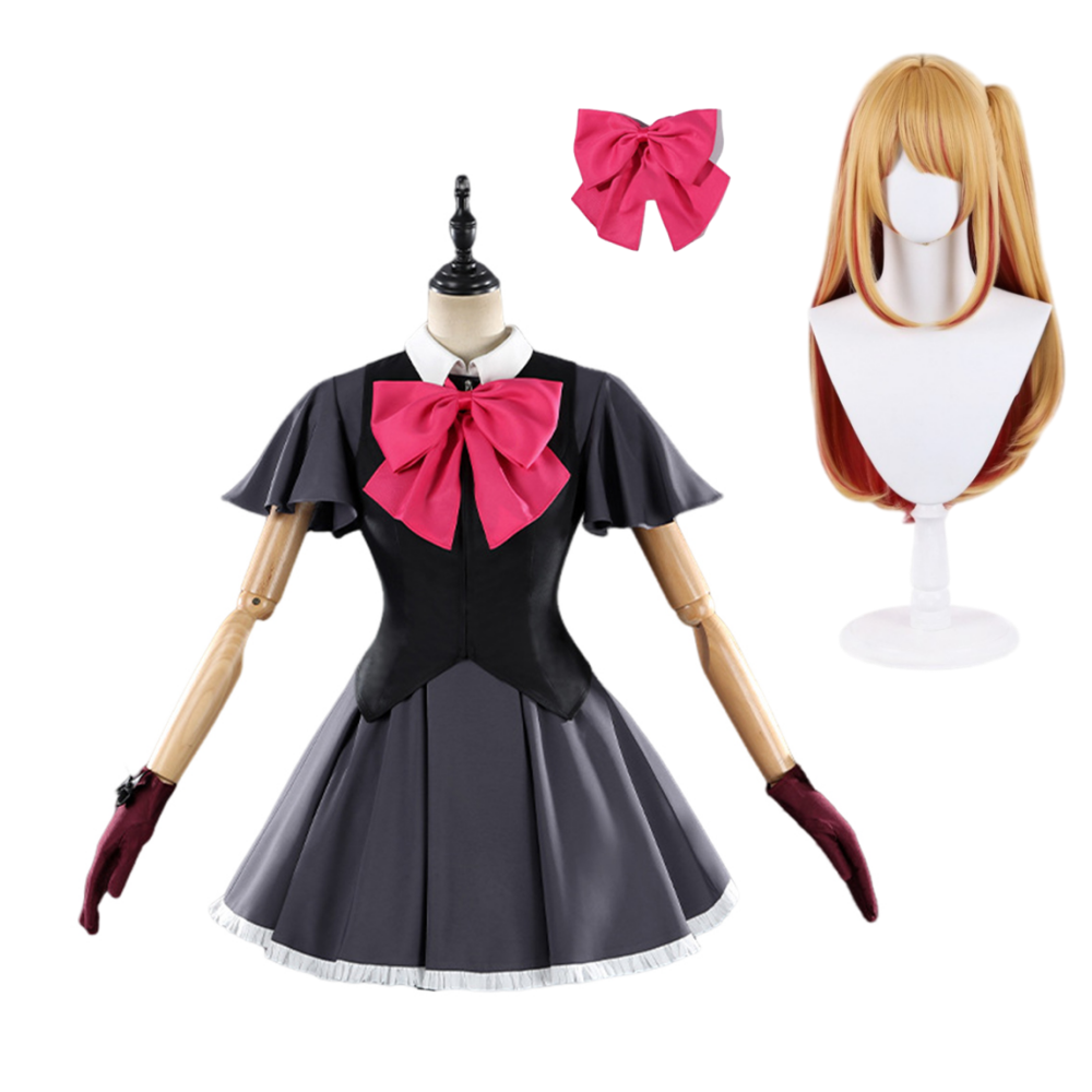 OSHI NO KO Hoshino Ruby Dienstmädchen Kleid Cosplay Outfits Halloween Karneval Kostüm