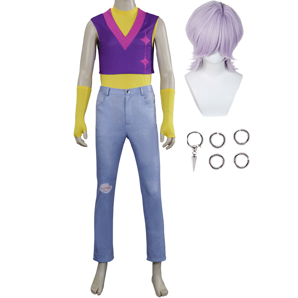 Mystery Saja Kostüm Kpop Demon Hunters 2025 Mystery Cosplay Outfits