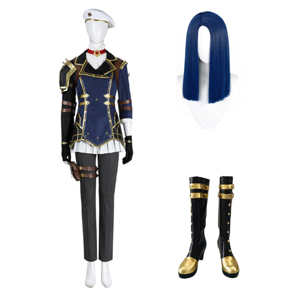 Arcane: League of Legends Caitlyn Kiramman the Sheriff of Piltover Kostüm Cosplay Outfits