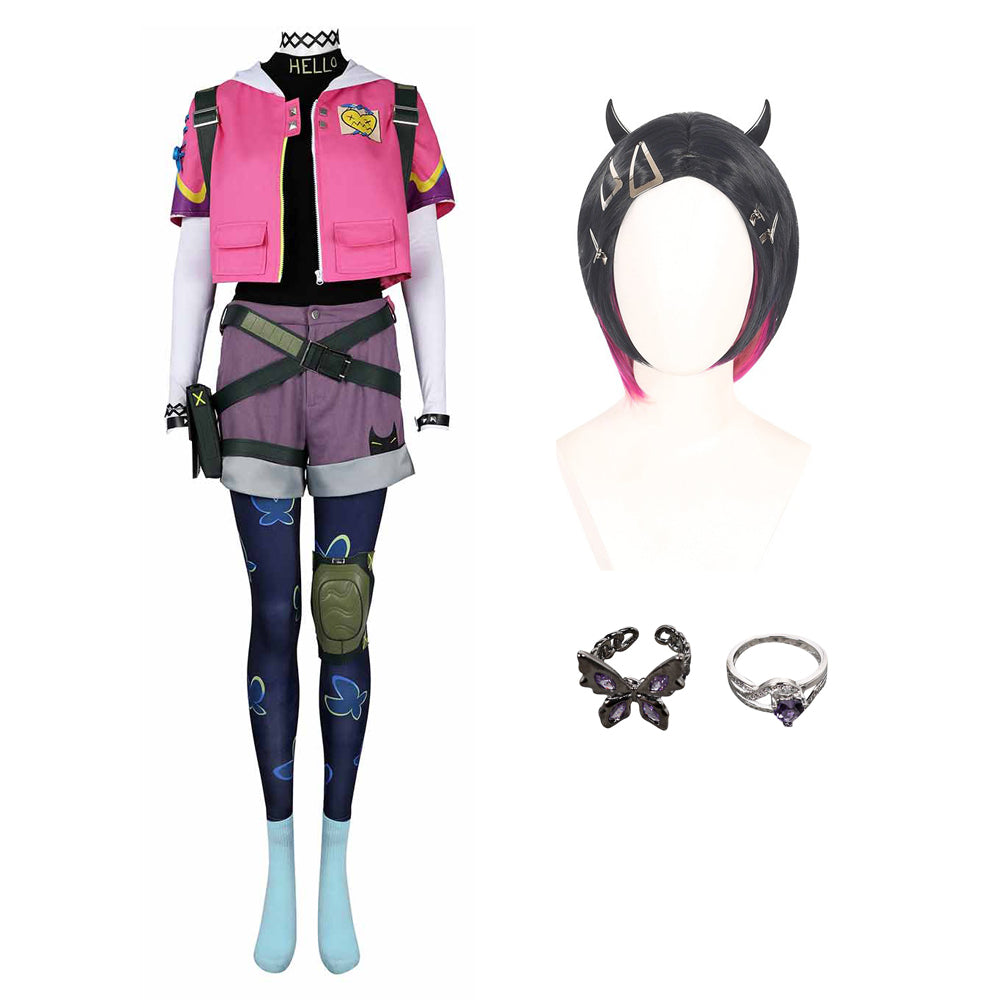 Valorant Clove Kostüm Set Cosplay Outfits