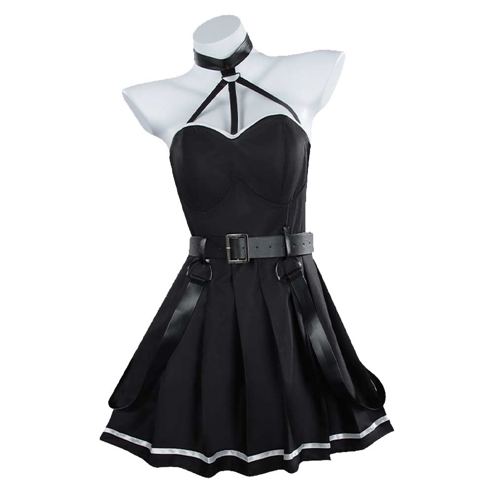 Frieren Beyond Journey‘s End - Übel schwarz Kleid Cosplay Kostüm