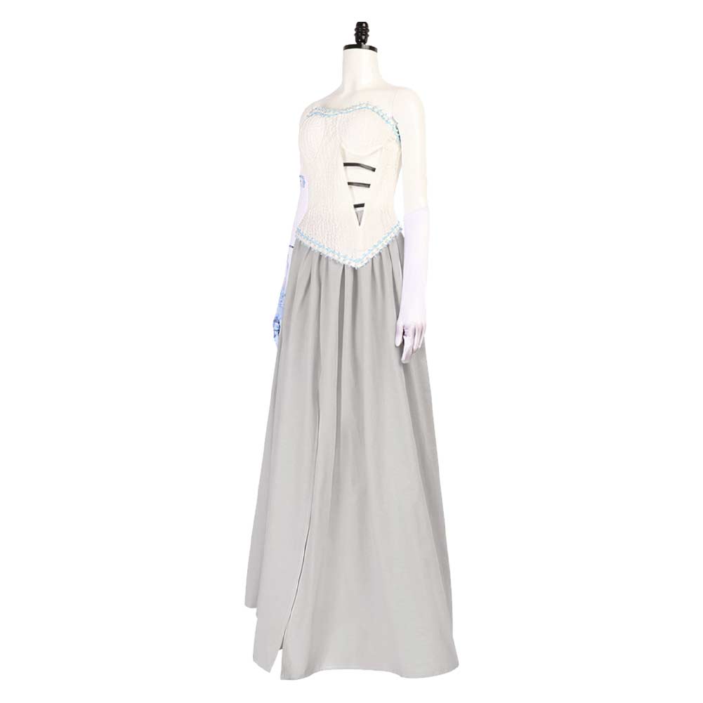 Corpse Bride Hochzeit mit einer Leiche Emily Kleid Cosplay Kostüm Halloween Karneval Outfits