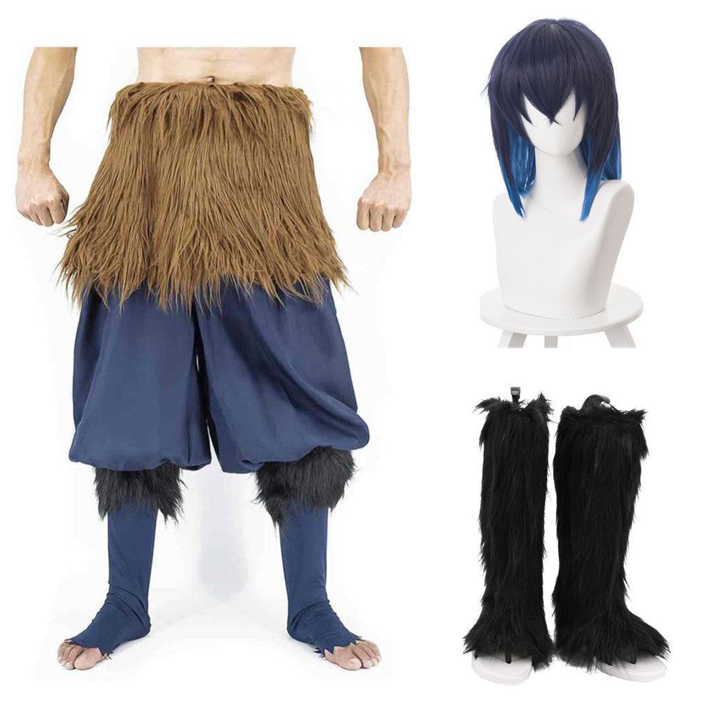 Inosuke Hashibira Blade of Demon Destruction Cosplay Kostüm Halloween Karneval Hose